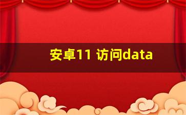 安卓11 访问data